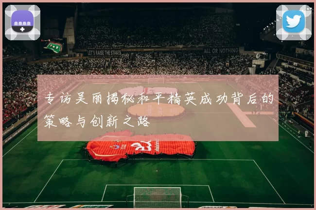 专访吴丽揭秘和平精英成功背后的策略与创新之路
