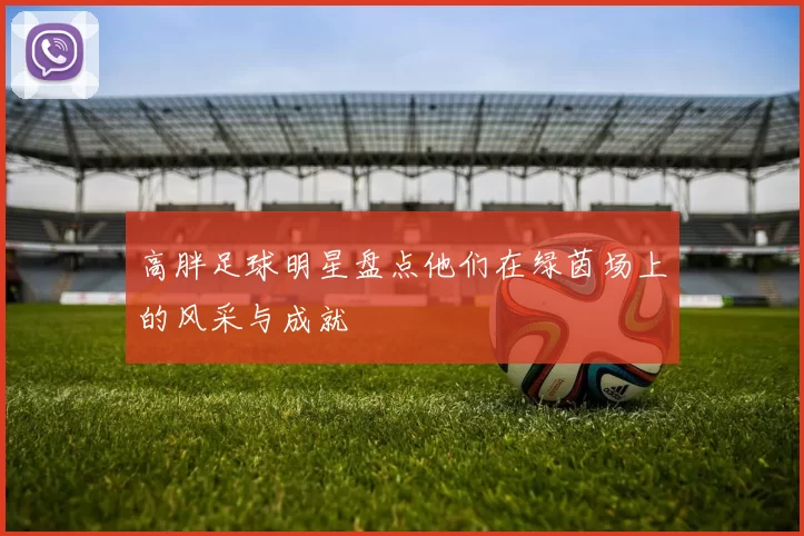 高胖足球明星盘点他们在绿茵场上的风采与成就